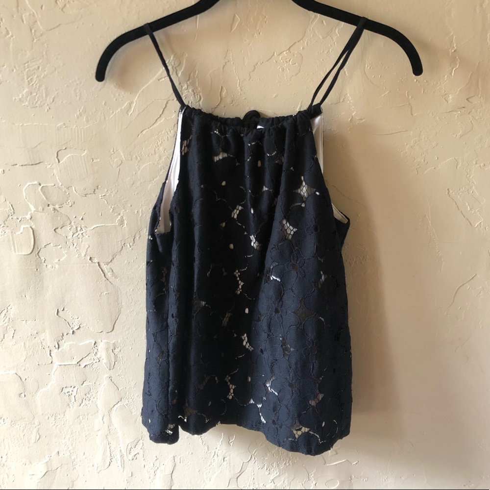 Black Lace Anthropologie Blouse